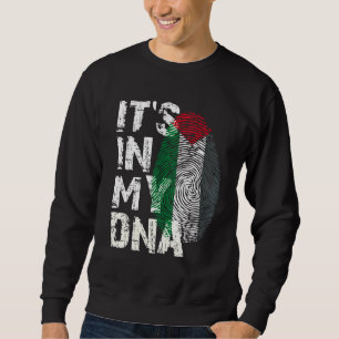Det är i min DNA-palestinska Vintage Palestina-Fla Lång Ärmad Tröja