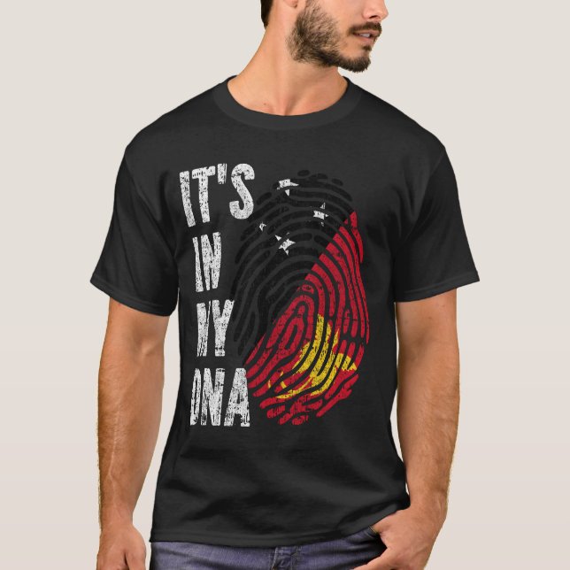 DET ÄR I MIN DNA Papua Nya Guinea Flagga Women Kid T Shirt (Framsida)