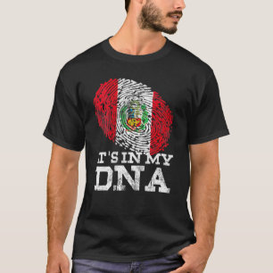 Det är i min Dna Peruvian Hispanic Bandera De Peru T Shirt