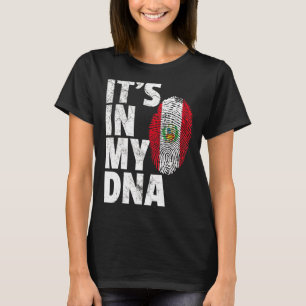 Det är i min Dna Peruvian Peru Flagga Souvenir T Shirt