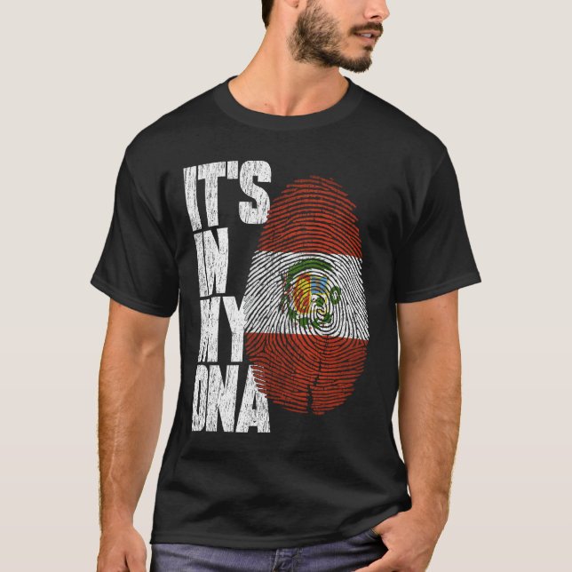 Det är i min DNA Peruvian Shirt Proud Gift Peru Fl T (Framsida)