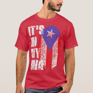 DET ÄR I MIN DNA Puerto Rico Flagga Puerto Rican T Shirt