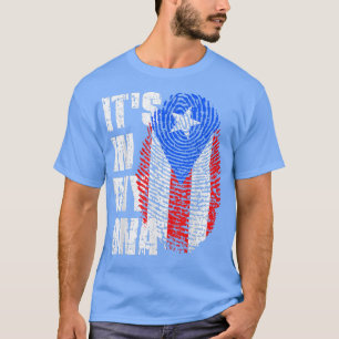 DET ÄR I MIN DNA Puerto Rico Flagga Puerto Rican T Shirt