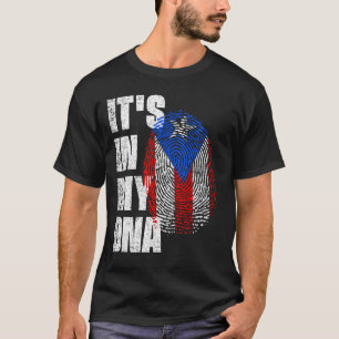DET ÄR I MIN DNA Puerto Rico Flagga T Shirt
