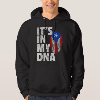DET ÄR I MIN DNA Puerto Rico Rican Flagga Women Gi Hoodie