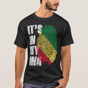 DET ÄR I MIN DNA-republik Flagga Kongo T Shirt
