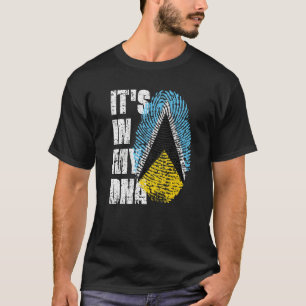 Det är i min Dna Saint Lucia Flagga Saint Lucian T Shirt