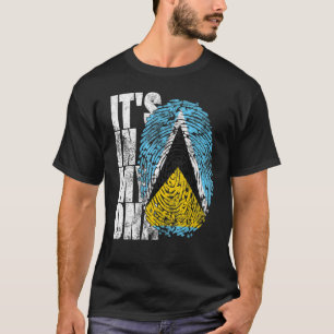 Det är i min Dna Saint Lucia Graphic För manar Sai T Shirt