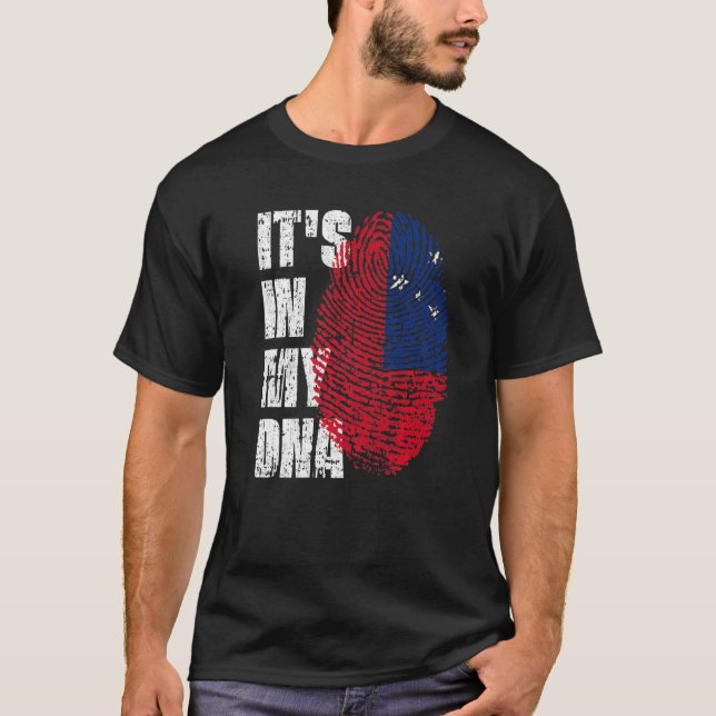 Det är i min Dna Samoa Flagga Samoan T Shirt (Framsida)