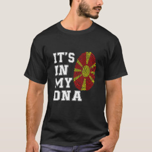 Det är i min DNA-slav Proud North Makedonien-Flagg T Shirt