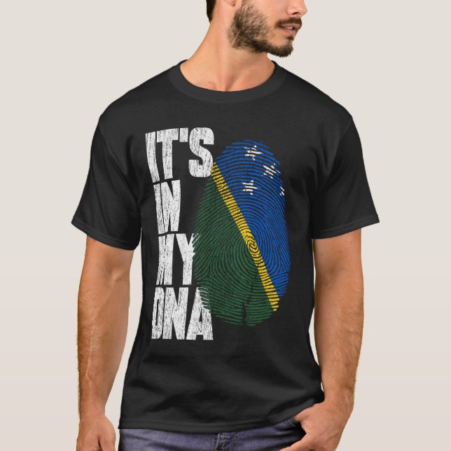 Det är i min DNA Solomon Islander Proud T Shirt (Framsida)