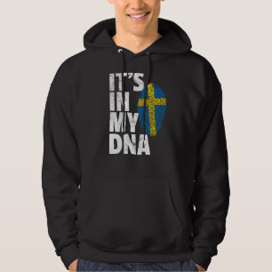 Det är i min DNA-Sverige, svenska Flagga Women Hoodie