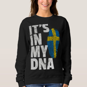 Det är i min DNA-Sverige, svenska Flagga Women T Shirt
