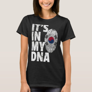 Det är i min Dna Sydkorea Koreas Flagga Souvenir T Shirt