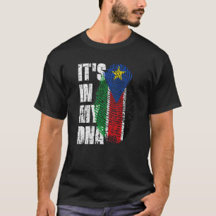 Det är i min Dna Sydsudan Flagga Sydsudan T Shirt