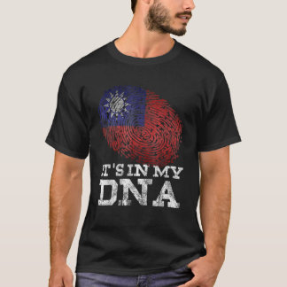 Det är i min Dna Taiwanese Proud Asian Taiwan Flag T Shirt