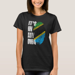 Det är i min Dna Tanzania-Flagga Tanzanian T Shirt