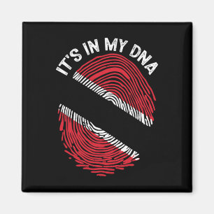Det är i min Dna Trinidad och Tobago Flagga Trin Magnet