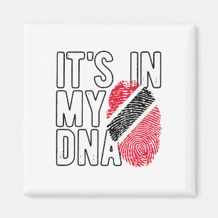 Det Är I Min Dna Trinidad Och Tobygo Flagga Stolt Magnet