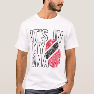 Det är i min Dna Trinidad och Togo Flagga Trinid T Shirt