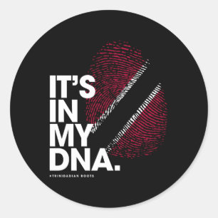 Det är i min Dna Trinidad Tobago-Flagga Runt Klistermärke