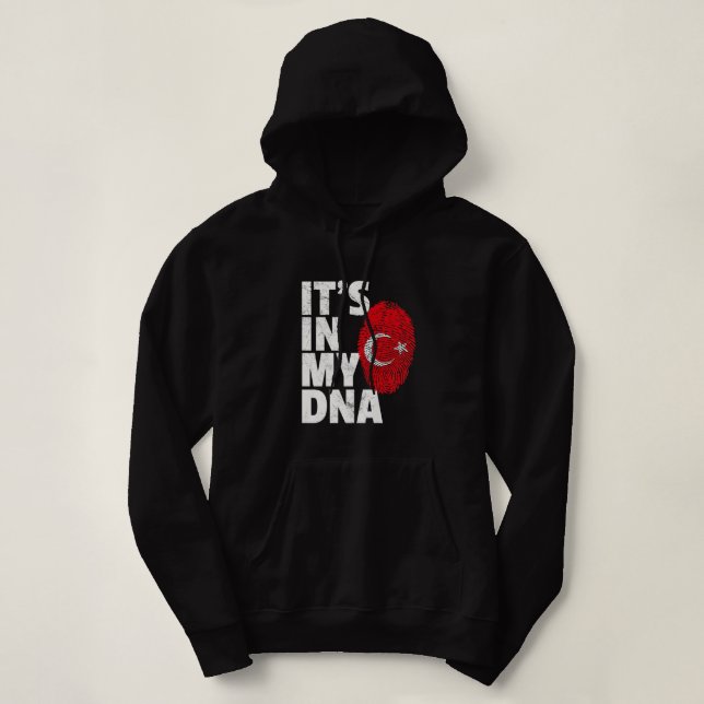 DET ÄR I MIN DNA-turkiska Flagga T Shirt (Design framsida)