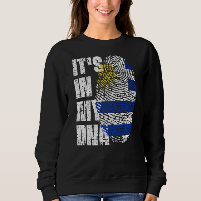 Det är i min Dna Uruguay-Flagga T Shirt (Framsida)