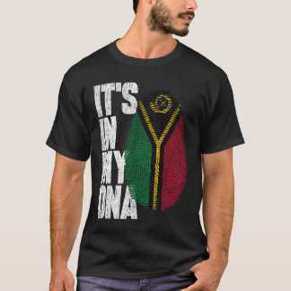 Det är i min DNA Vanuatuan Proud Vanuatu-Flagga T Shirt