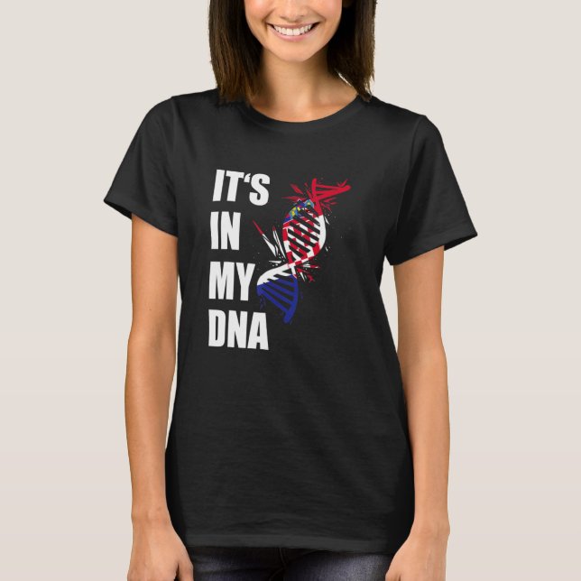 Det är i mina Dna-kroatiska kroatiska Flagga-kroat T Shirt (Framsida)