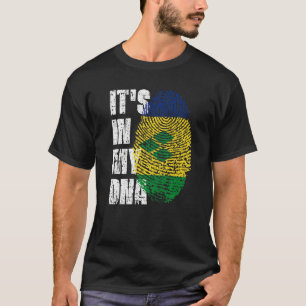 Det är i mina Dna St Vincent och Grenadines-Flagga T Shirt