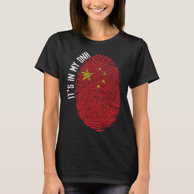 Det är i mitt D N A-Flagga-fingeravtryck T Shirt (Framsida)