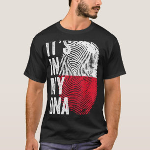 Det är i mitt danska polska Flagga Polens fotbolls T Shirt