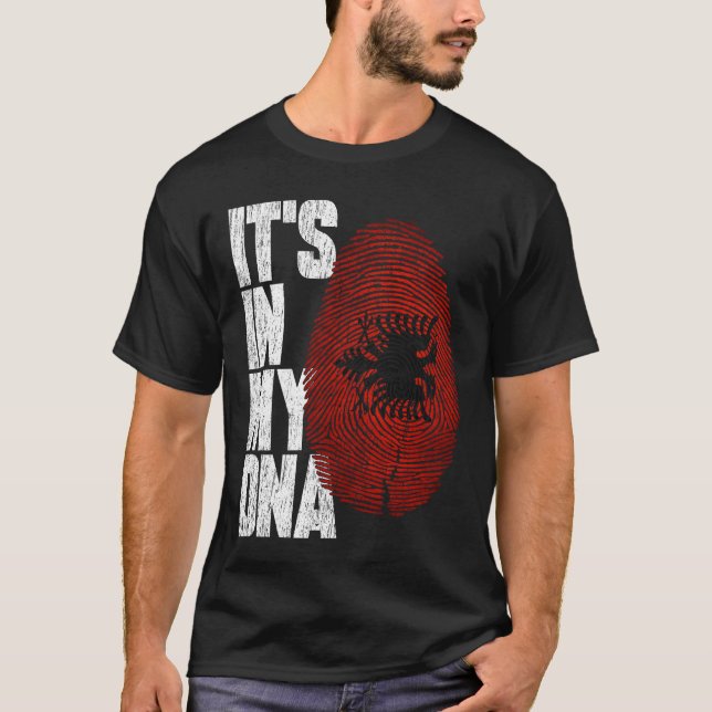 Det är i mitt DNA-albanska skirt Proud Hispanic Gi T Shirt (Framsida)