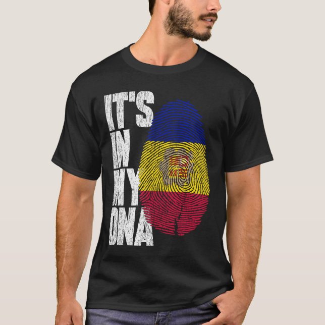 Det är i mitt DNA Andorran Shirt Proud Hispanic Gi T (Framsida)