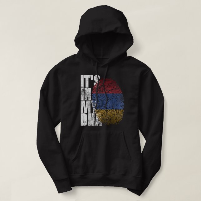 Det är i mitt DNA-armeniska teckensgåvor Pridet Ar Hoodie (Design framsida)