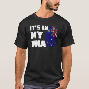 Det är i mitt DNA Australien Flagga Fingerprint Ma T Shirt