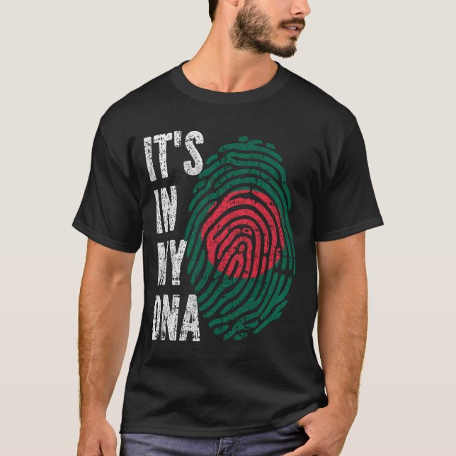 DET ÄR I MITT DNA Bangladesh Flagga Women Kids T Shirt (Framsida)