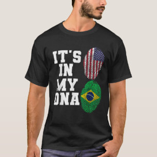 Det är i mitt DNA-brasilianska flagga-brasilianska T Shirt