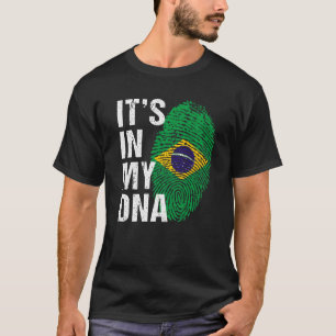Det är i mitt DNA-brasilianska Pride Brasil Flagga T Shirt