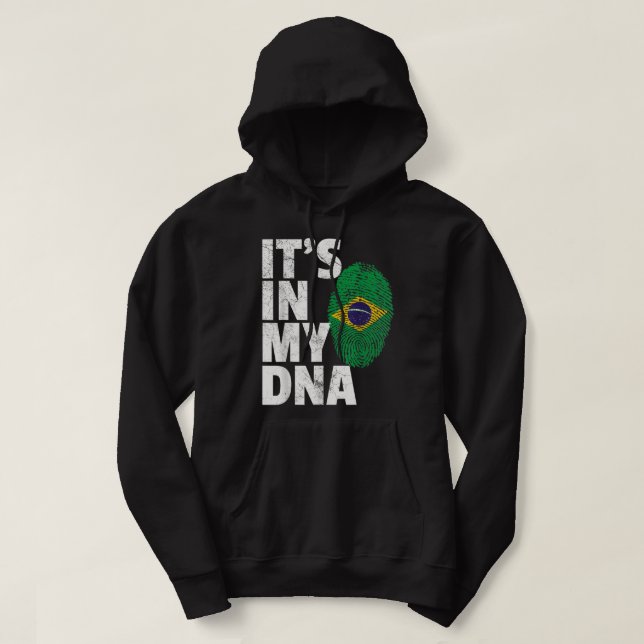 Det är i mitt DNA-brasilianska Pridet Manar Wom i  Hoodie (Design framsida)