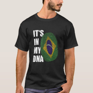 Det är i mitt DNA-brasilianska rötter, fingeravtry T Shirt
