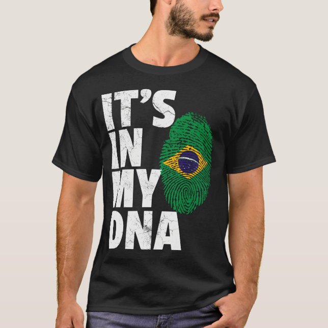 Det är i mitt Dna Brasilien-brasilianska Pride T Shirt (Framsida)