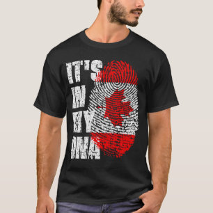 DET ÄR I MITT DNA Canada Flagga Boy Girl Gift T Shirt