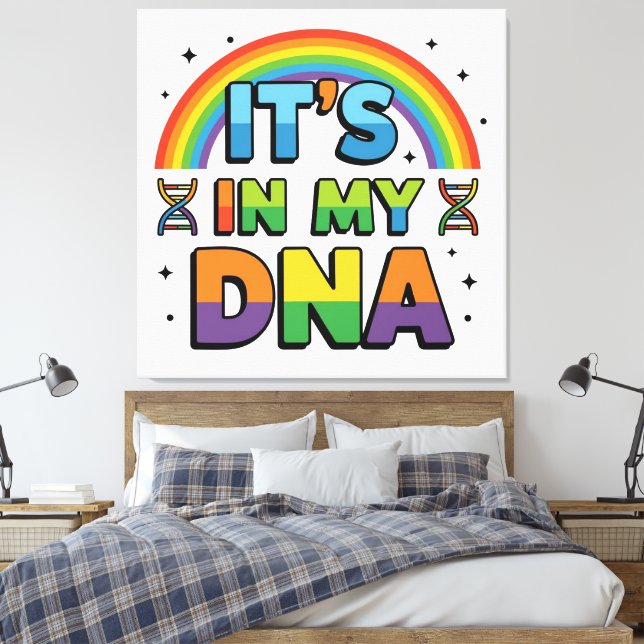 Det är i mitt DNA Canvastryck (Insitu (sovrum))