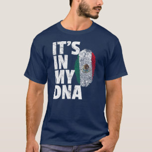 Det är i mitt DNA Cinco De Mayo Mexikanska Flagga T Shirt