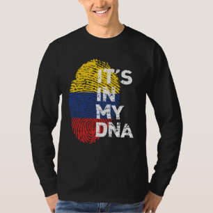 Det är i mitt DNA Colombianskt Stolt Arv T Shirt