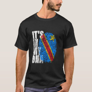 Det är i mitt Dna Congo African Afro Tee Drc Dr Co
