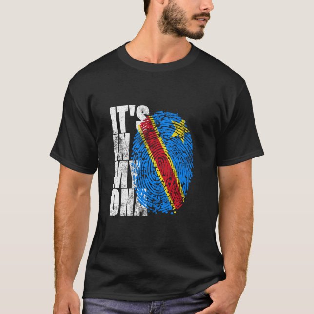 Det är i mitt Dna Congo African Afro Tee Drc Dr Co (Framsida)