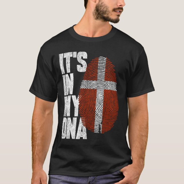 Det är i mitt DNA-danska Shirt Proud Hispanic Gift T (Framsida)