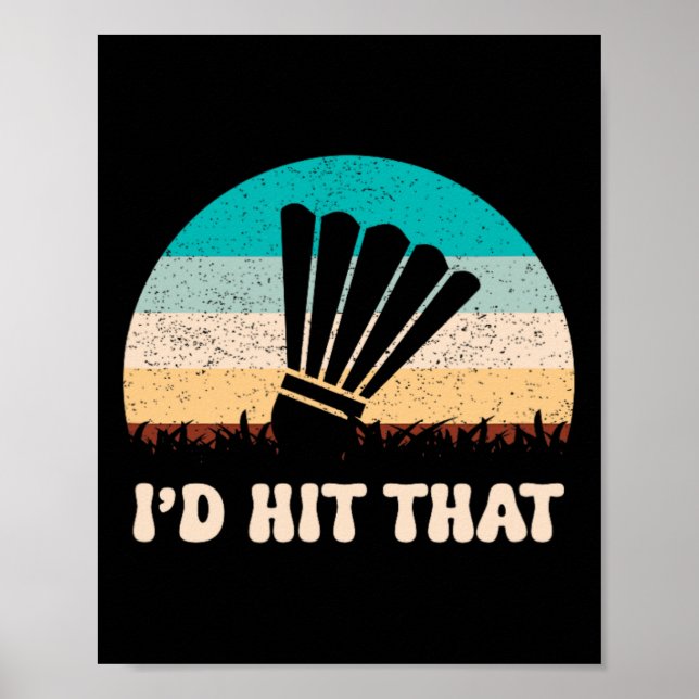 Det är i mitt Dna-DMinton Shuttle Racket Dminton P Poster (Framsidan)